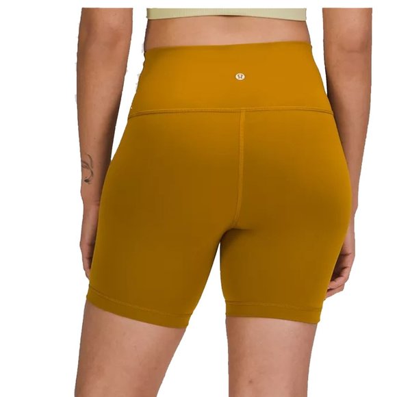 Lululemon Women's Gold Spice Align High-Rise Short 8" - Picture 2 of 5